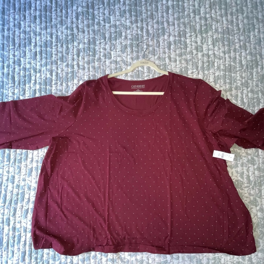 Catherines Women's Burgundy Top